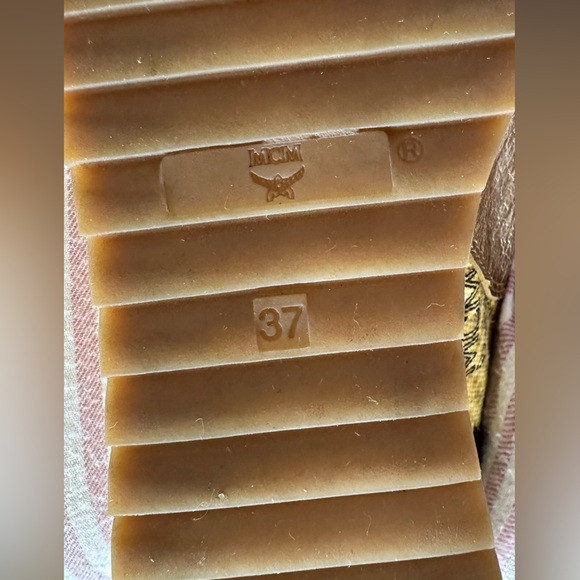 MCM 24K Gold Wedge Sneakers - Picture 9 of 16